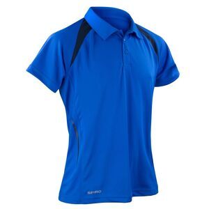 Spiro Mens Team Spirit Polo Shirt / Royal Blue/Navy